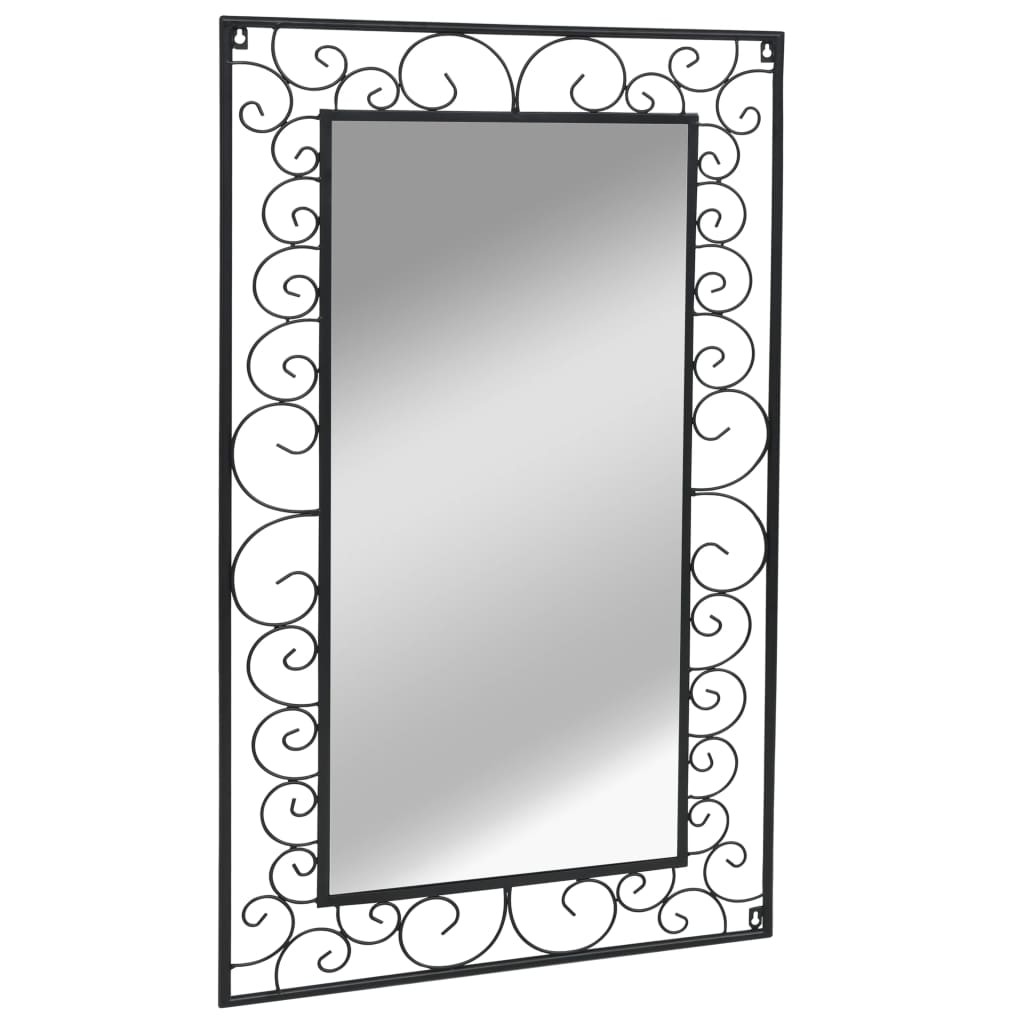 vidaXL Specchio da Parete Rettangolare 60x110 cm Nero