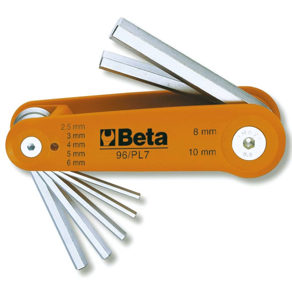 Beta Tools Set Chiavi a Brugola Esagonali Sfalsate 96/PL7 Cromo