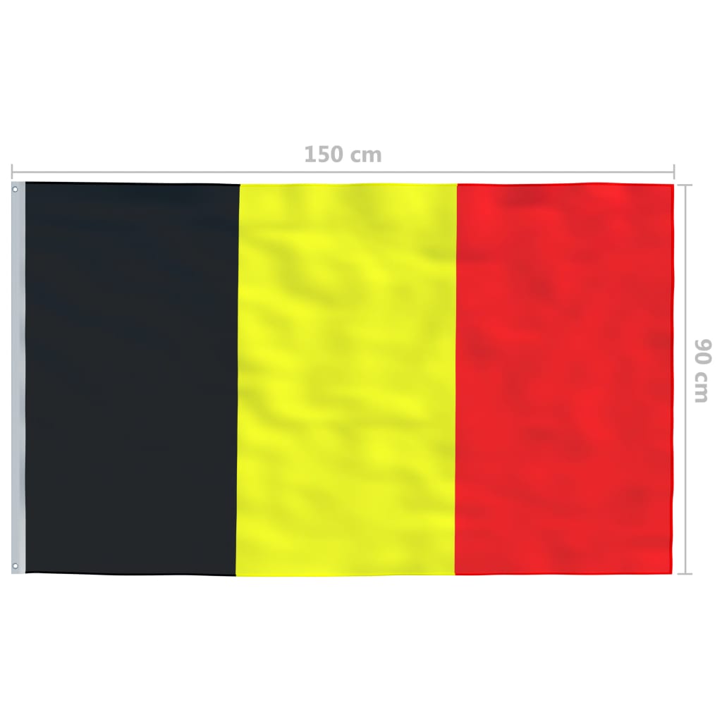 vidaXL Bandiera del Belgio 90x150 cm