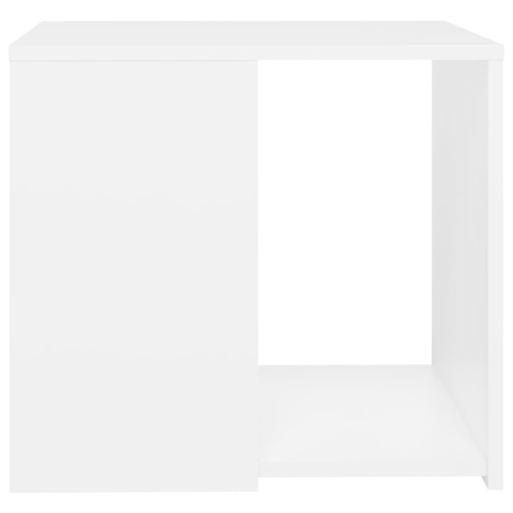 vidaXL Tavolino Bianco 50x50x45 cm in Legno Multistrato
