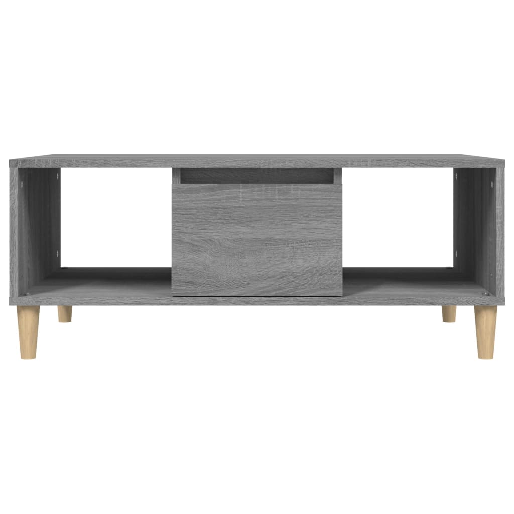 vidaXL Tavolino Salotto Grigio Sonoma 90x50x36,5 cm Legno Multistrato