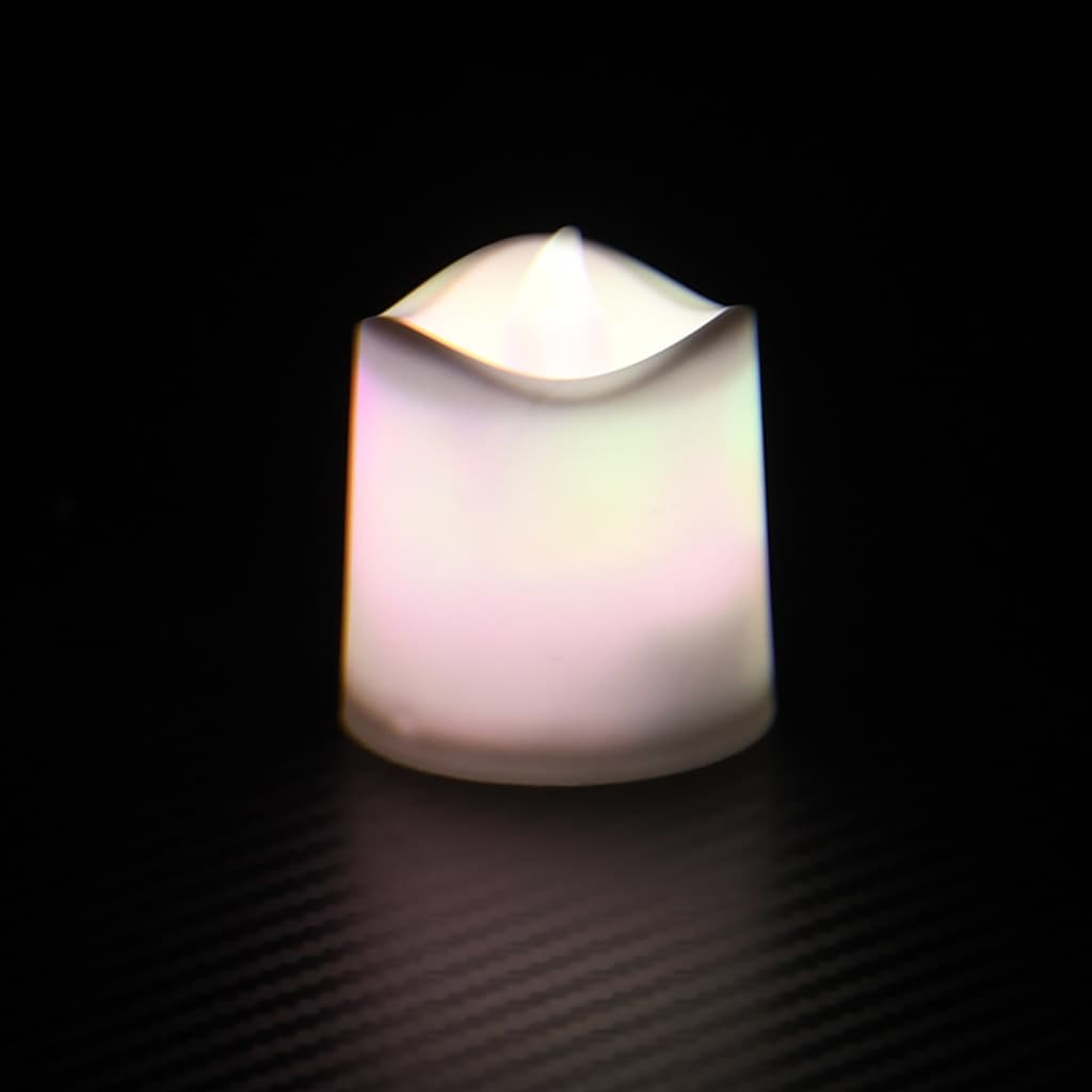 vidaXL Lumini Elettrici LED Senza Fiamma 12 pz Colorati