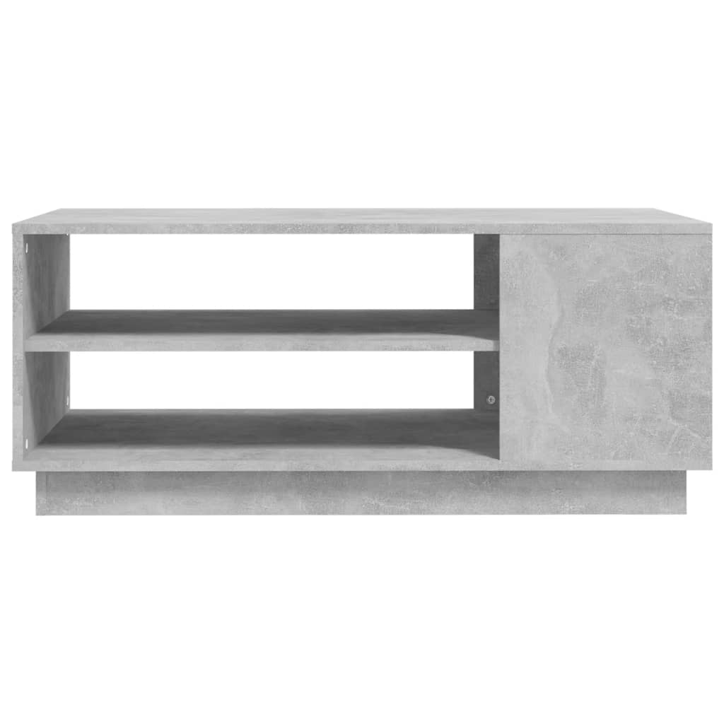 vidaXL Tavolino da Salotto Grigio Cemento 102x55x43 cm in Truciolato