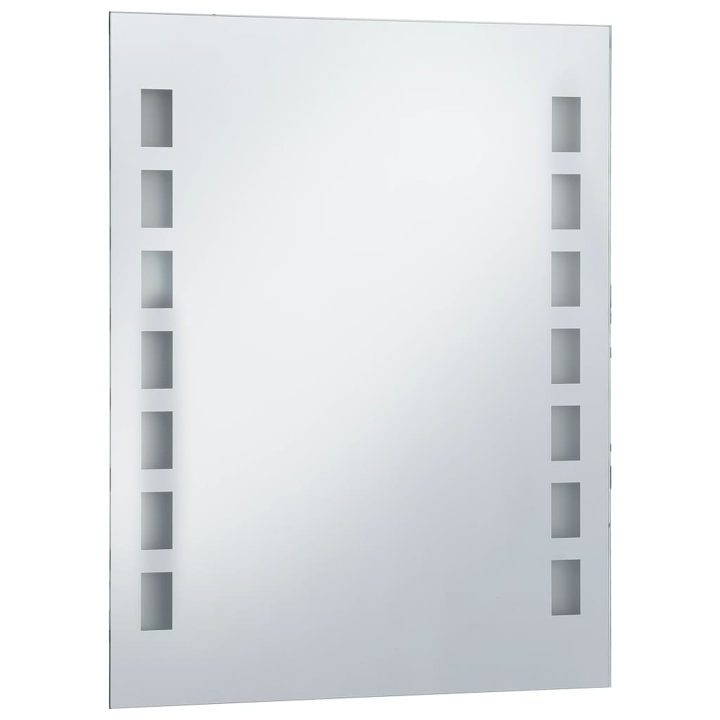 vidaXL Specchio da Parete a LED per Bagno 50x60 cm
