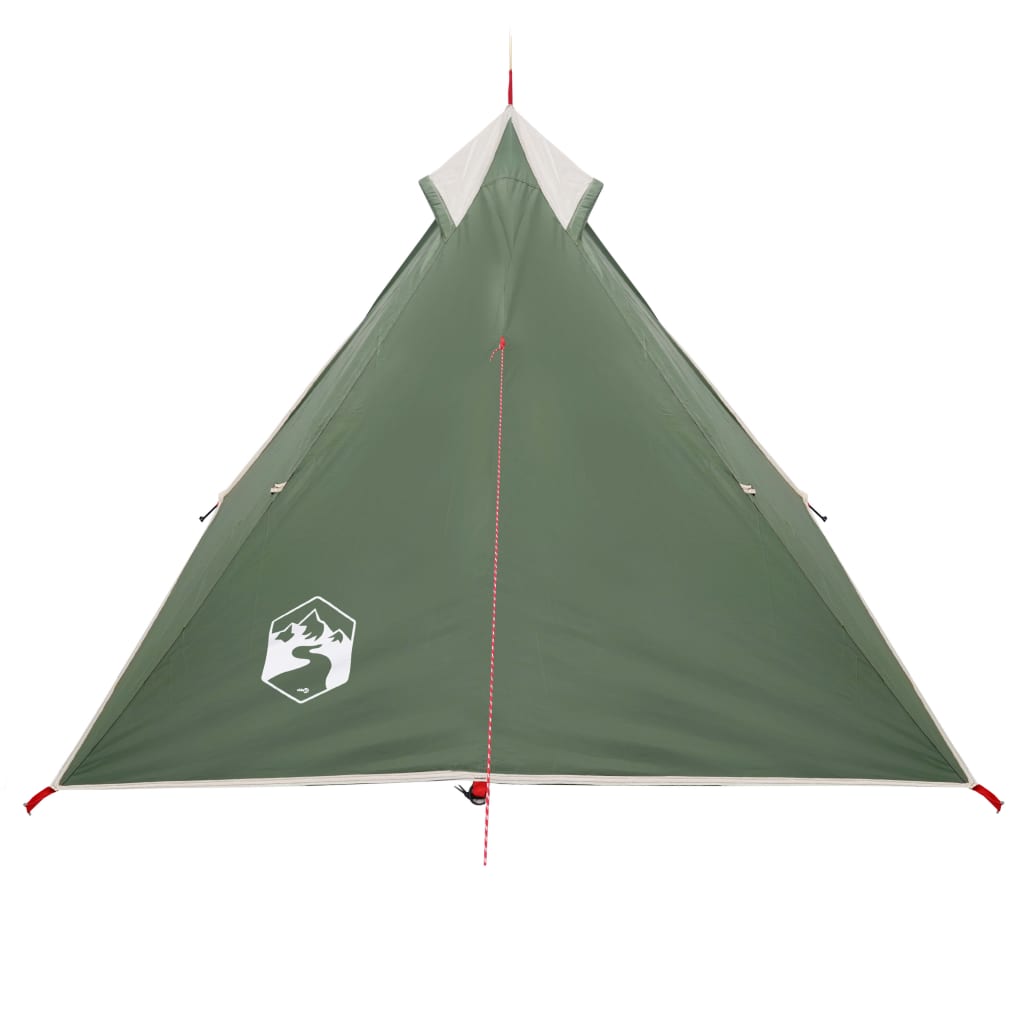 vidaXL Tenda da Campeggio per 1 Persona Verde Impermeabile