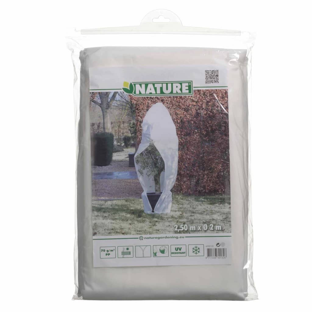 Nature Copertura Invernale per Piante in Pile 70 g/m² Bianco 2,5x2x2 m