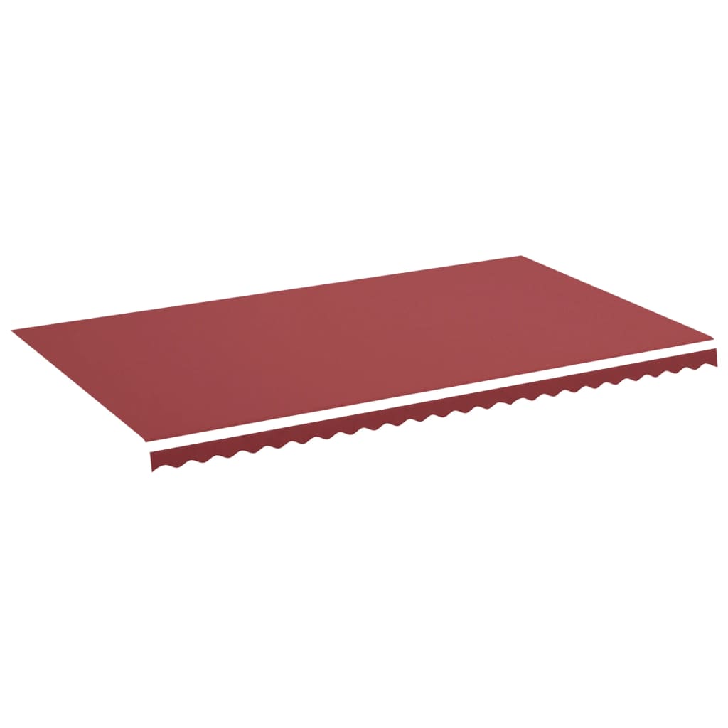 vidaXL Tessuto di Ricambio per Tenda da Sole Rosso Borgogna 6x3,5 m