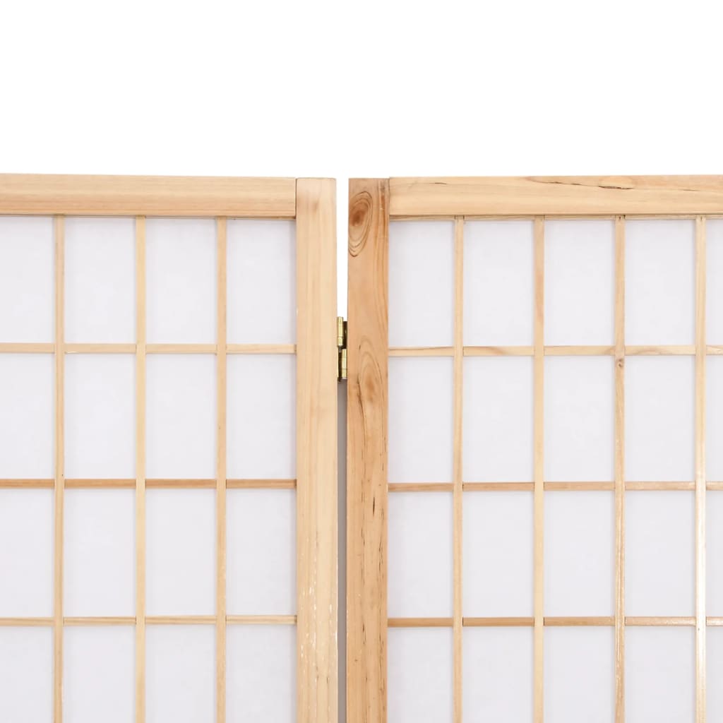 vidaXL Divisorio Pieghevole 5 Pannelli Stile Giapponese 200x170 cm