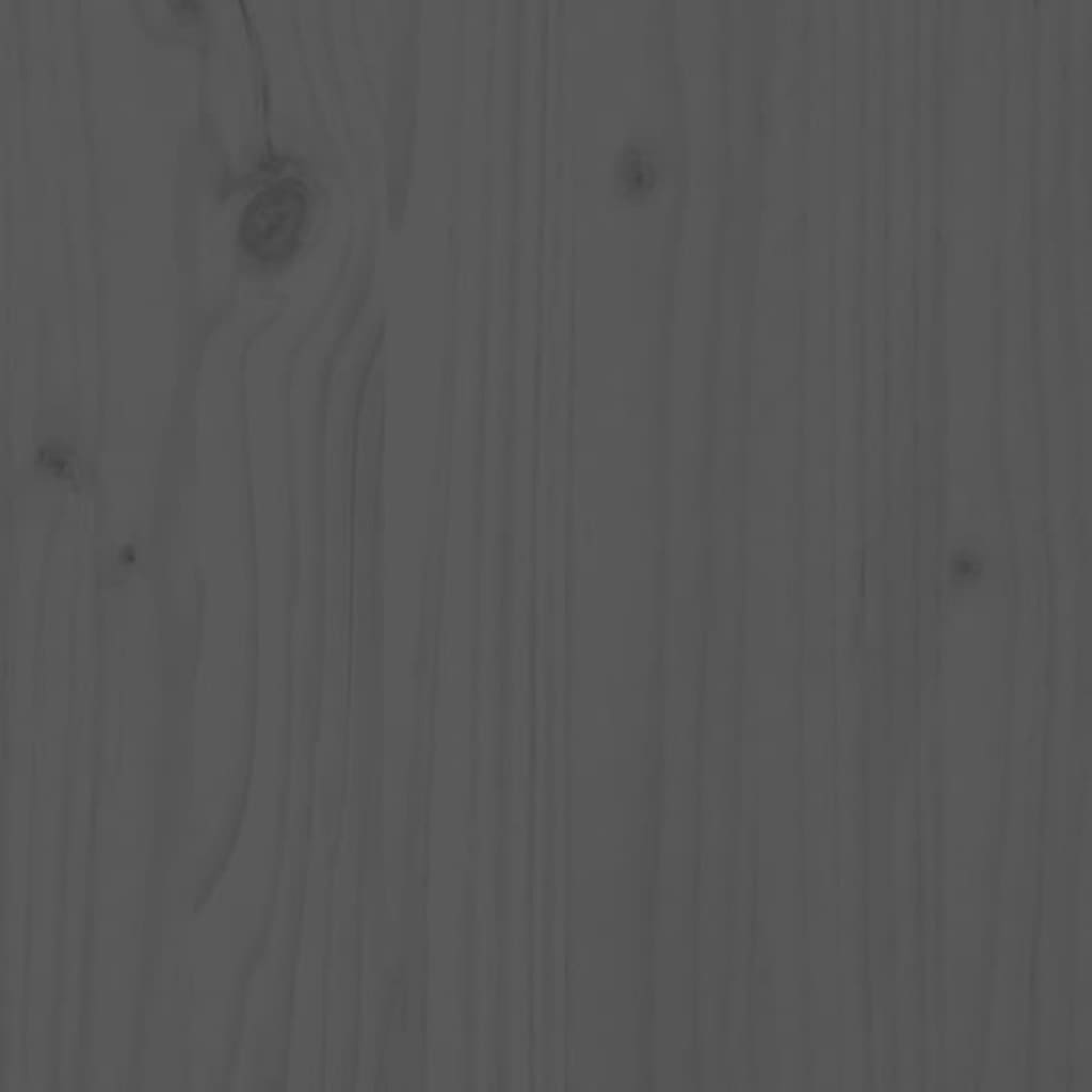 vidaXL Fioriera da Giardino Grigia 62x30x69 cm Legno Massello di Pino