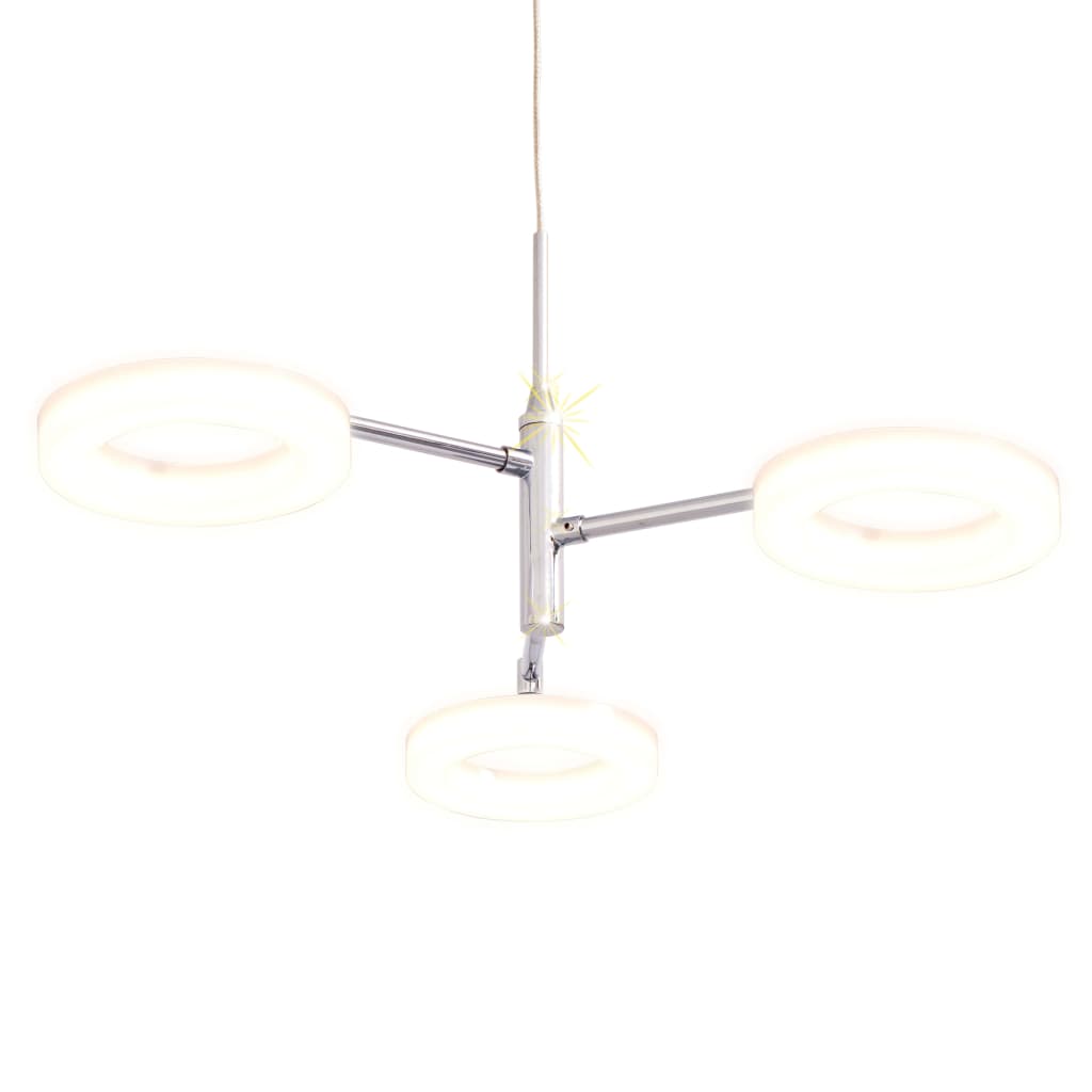 vidaXL Lampada LED da Soffitto con 3 Luci Bianco Caldo
