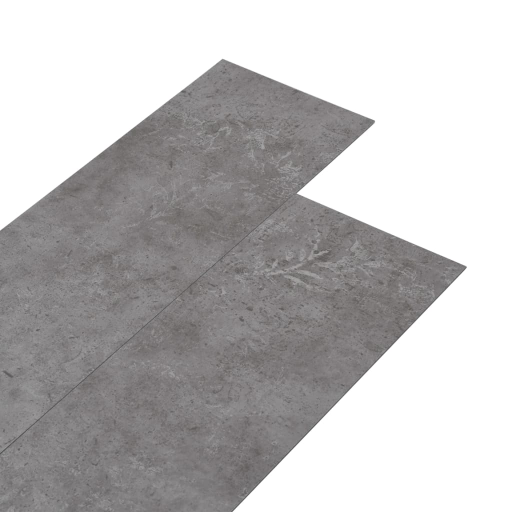 vidaXL Listoni Pavimento PVC 5,02 m² 2 mm Autoadesivi Grigio Cemento
