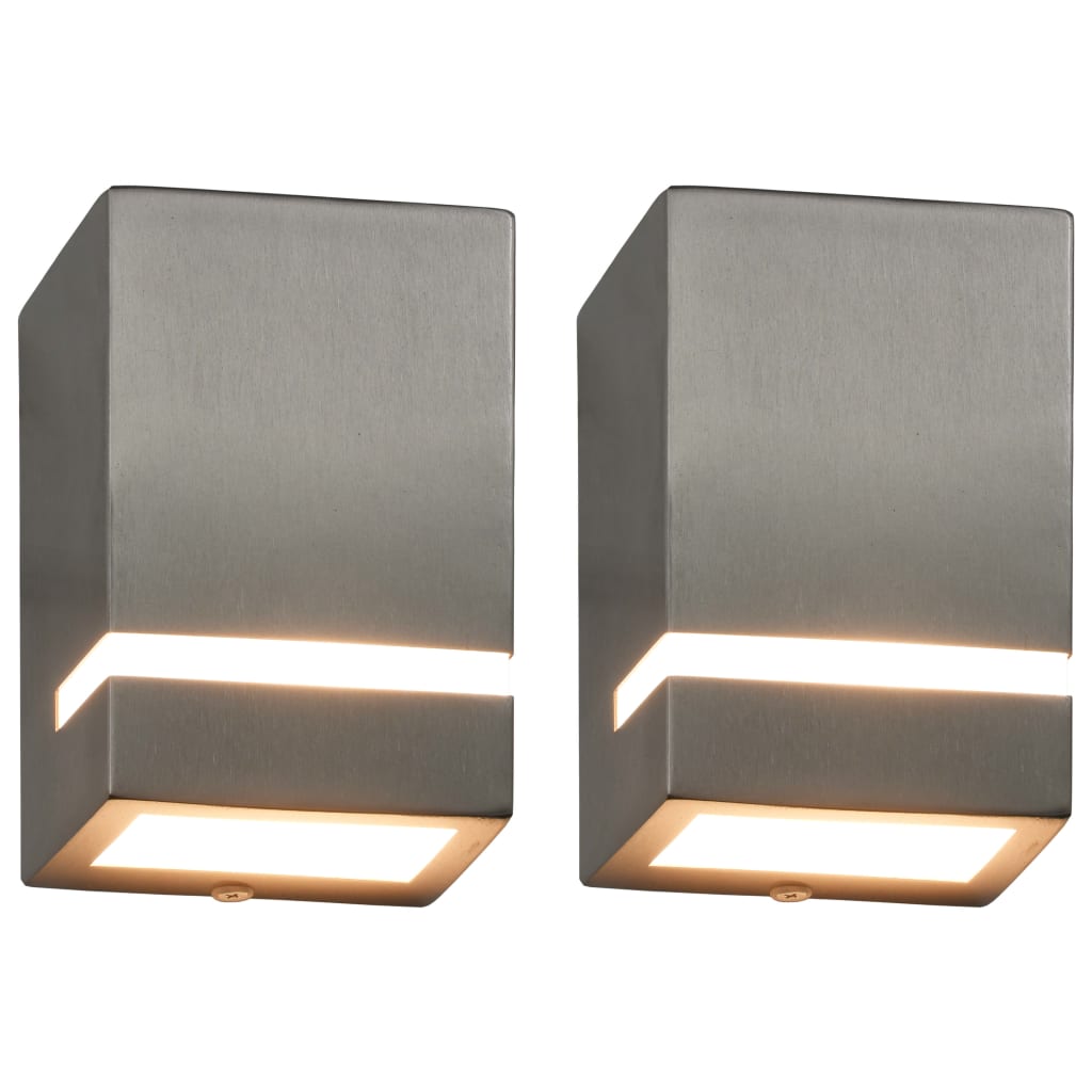 2275179 LAMPADE DA Terra per Esterni 3 pz Nere 120 cm in Acciaio Inox