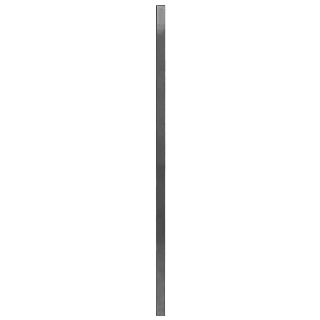vidaXL Pannello Recinzione con Pali Ferro Verniciato 6x1,6 m Antracite