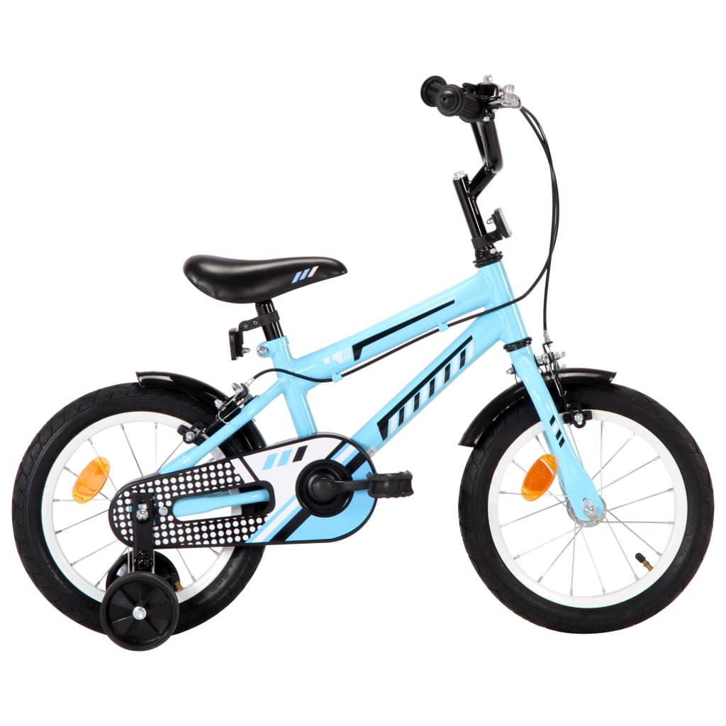 vidaXL Bici per Bambini 14 Pollici Nera e Blu | vidaXL.it