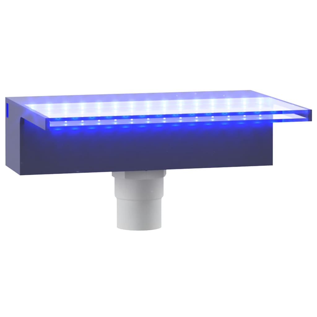 vidaXL Sfioratore a Cascata con LED RGB Acrilico 30 cm