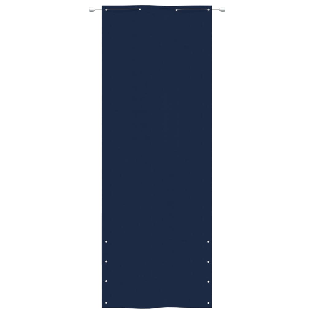 vidaXL Paravento per Balcone Blu 80x240 cm in Tessuto Oxford