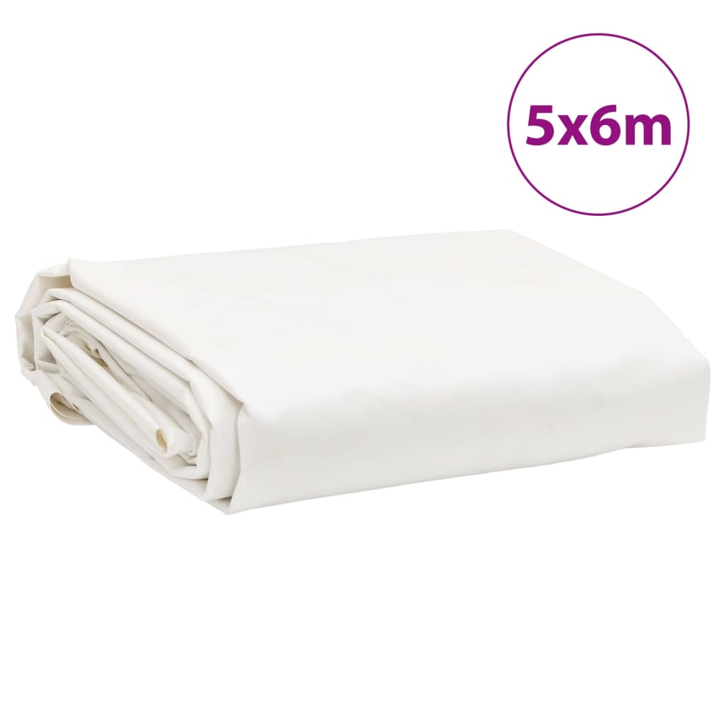 vidaXL Telone 650 g/m² 5x6 m Bianco