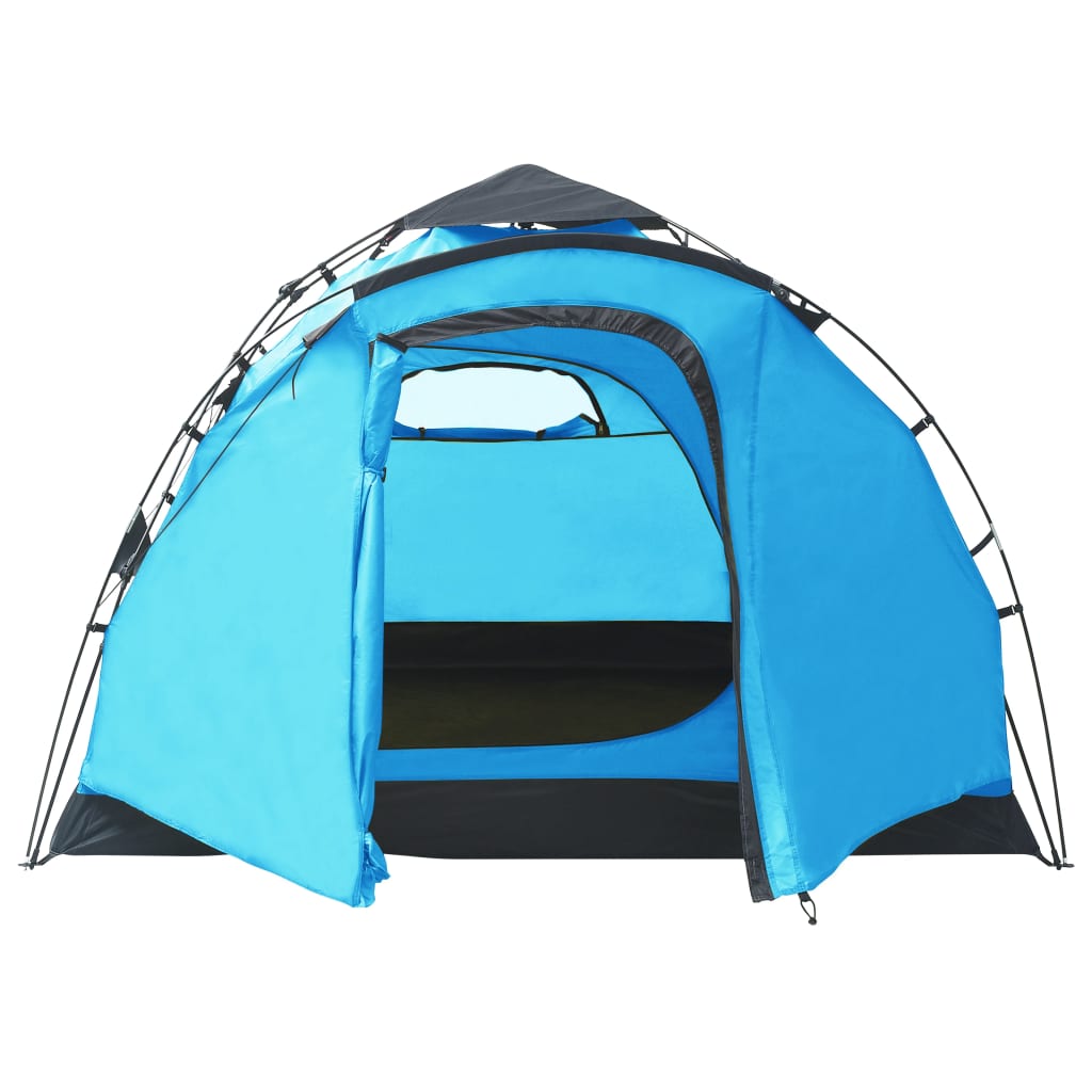vidaXL Tenda da Campeggio Pop-Up 3 Persone Blu