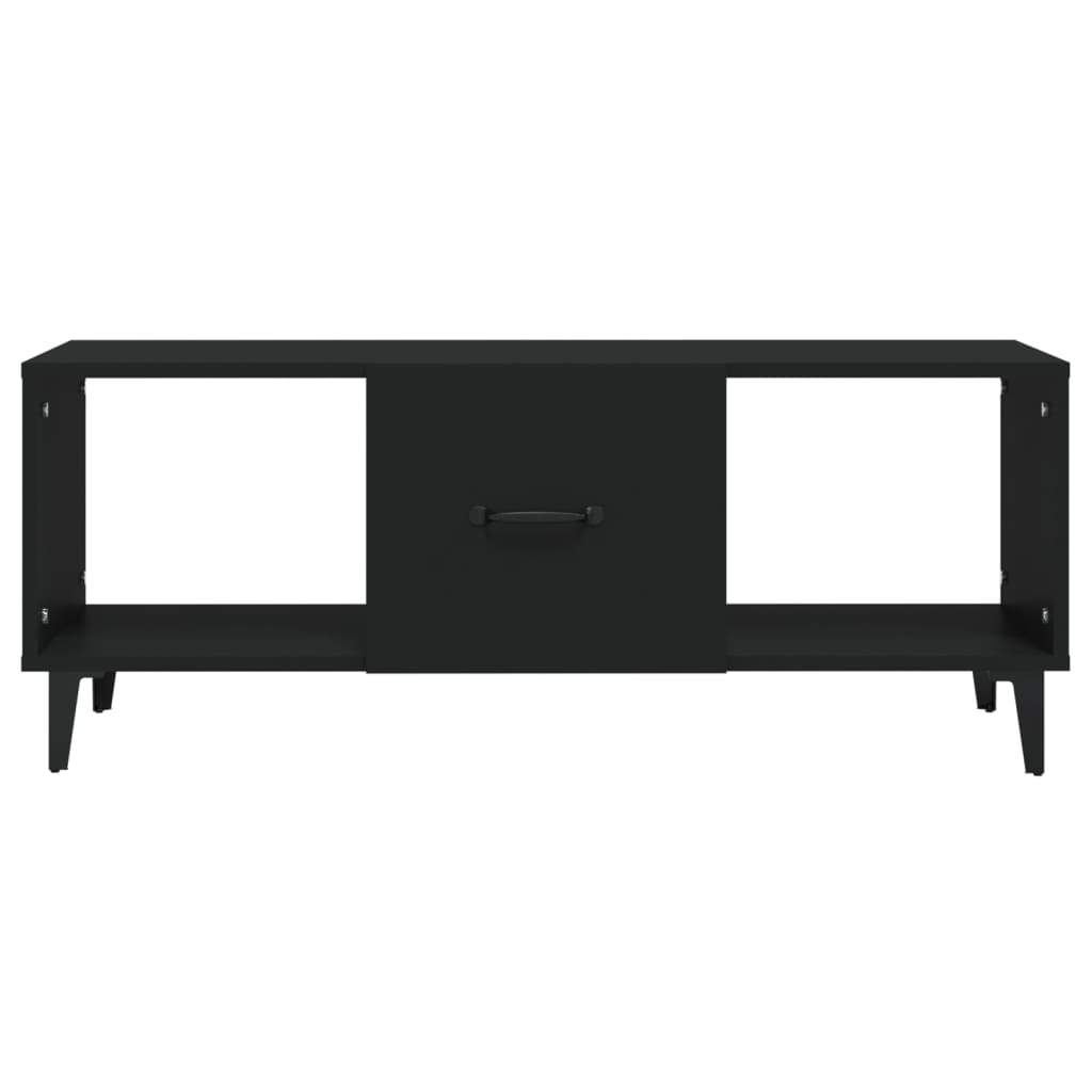vidaXL Tavolino da Salotto Nero 102x50x40 cm in Legno Multistrato