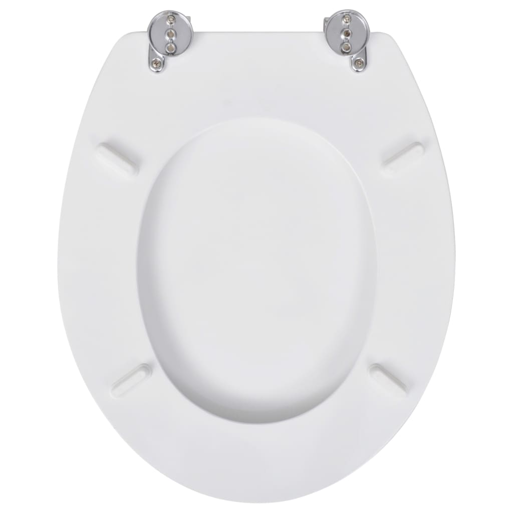 vidaXL Tavolette WC con Coperchi 2 pz in MDF Bianche