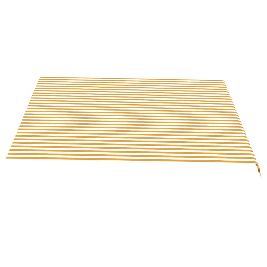 vidaXL Tessuto di Ricambio per Tenda da Sole Giallo e Bianco 4x3,5 m