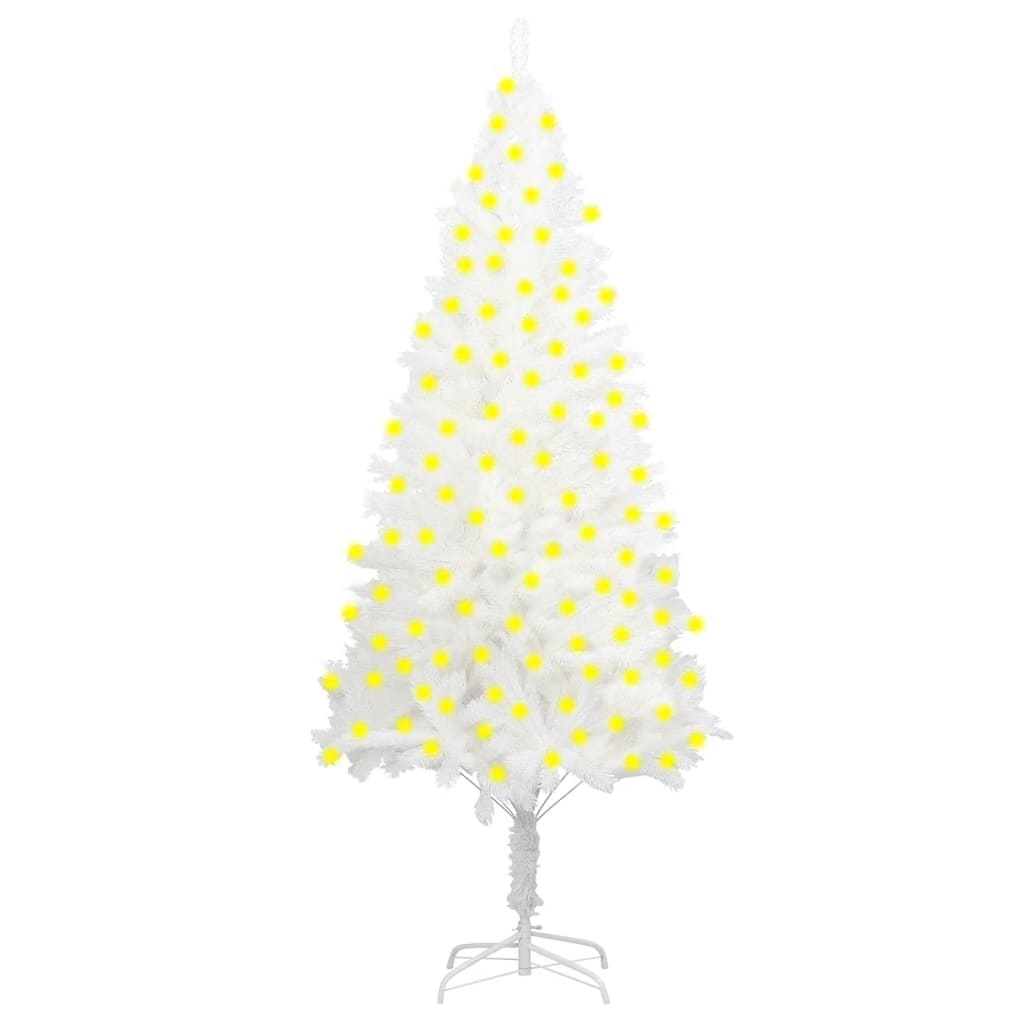 vidaXL Albero di Natale Artificiale Preilluminato Bianco 240 cm