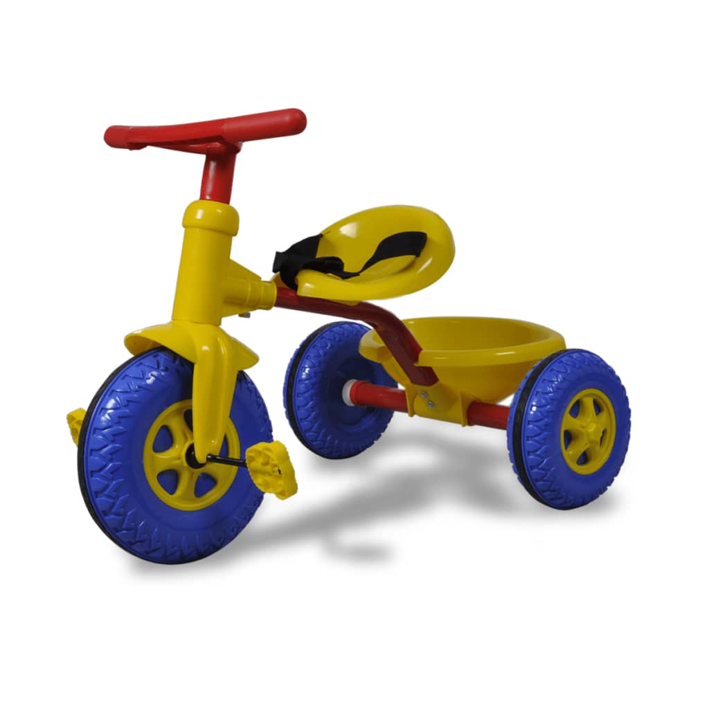 Triciclo per bambini rosso-blu-giallo