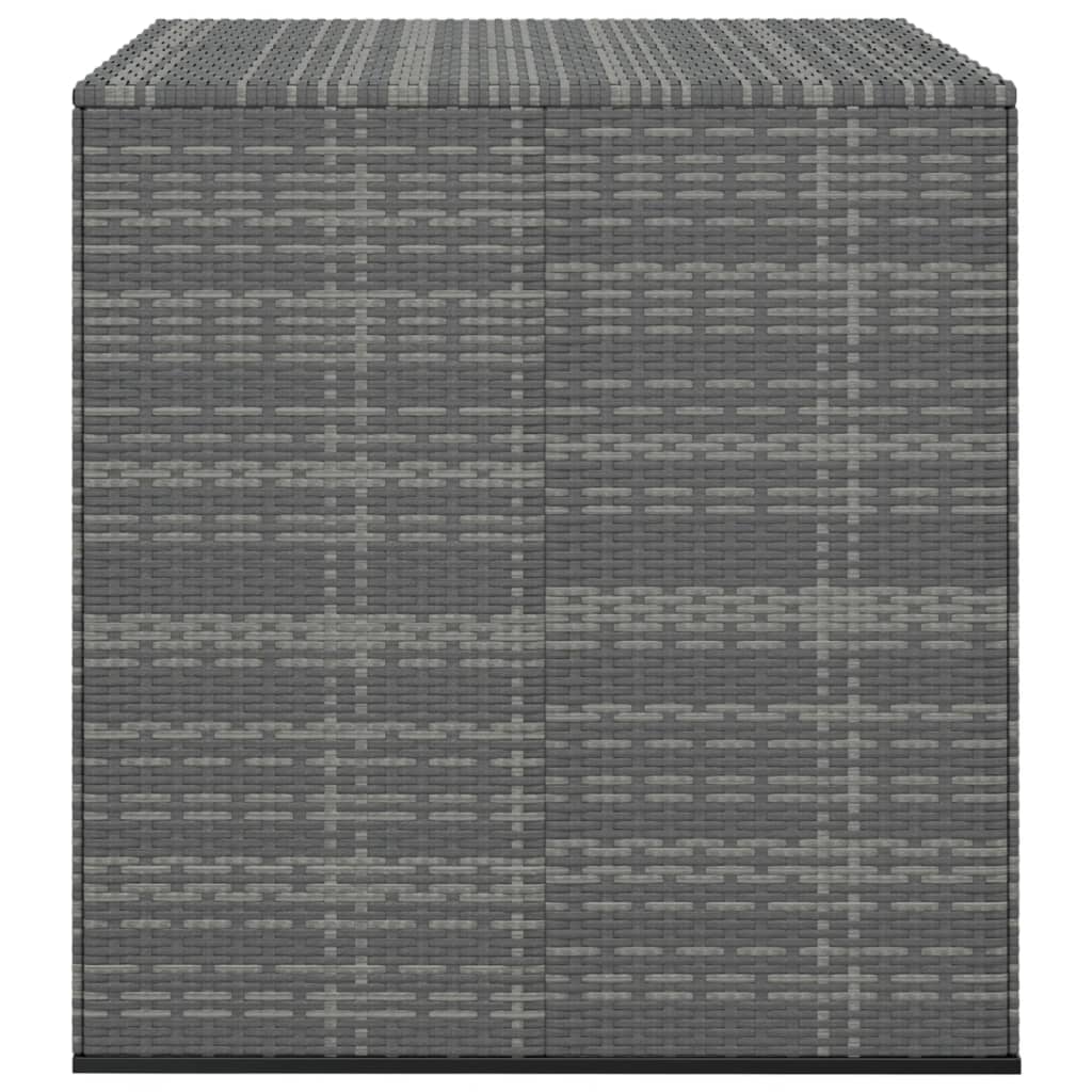 vidaXL Contenitore da Giardino in Rattan PE 100x97,5x104 cm Grigio