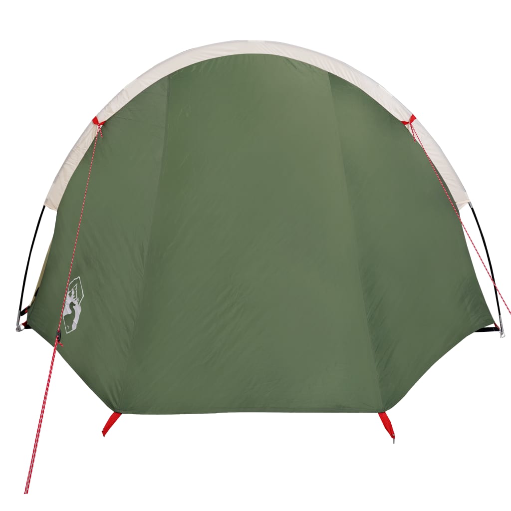 vidaXL Tenda da Campeggio per 4 Persone Verde Impermeabile