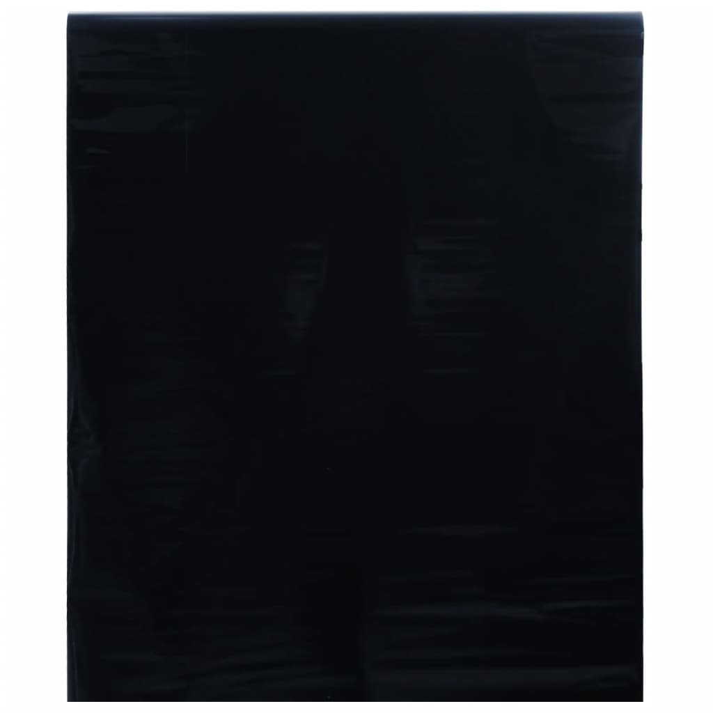 vidaXL Pellicola Vetri Statica Smerigliata Nera 45x2000 cm PVC