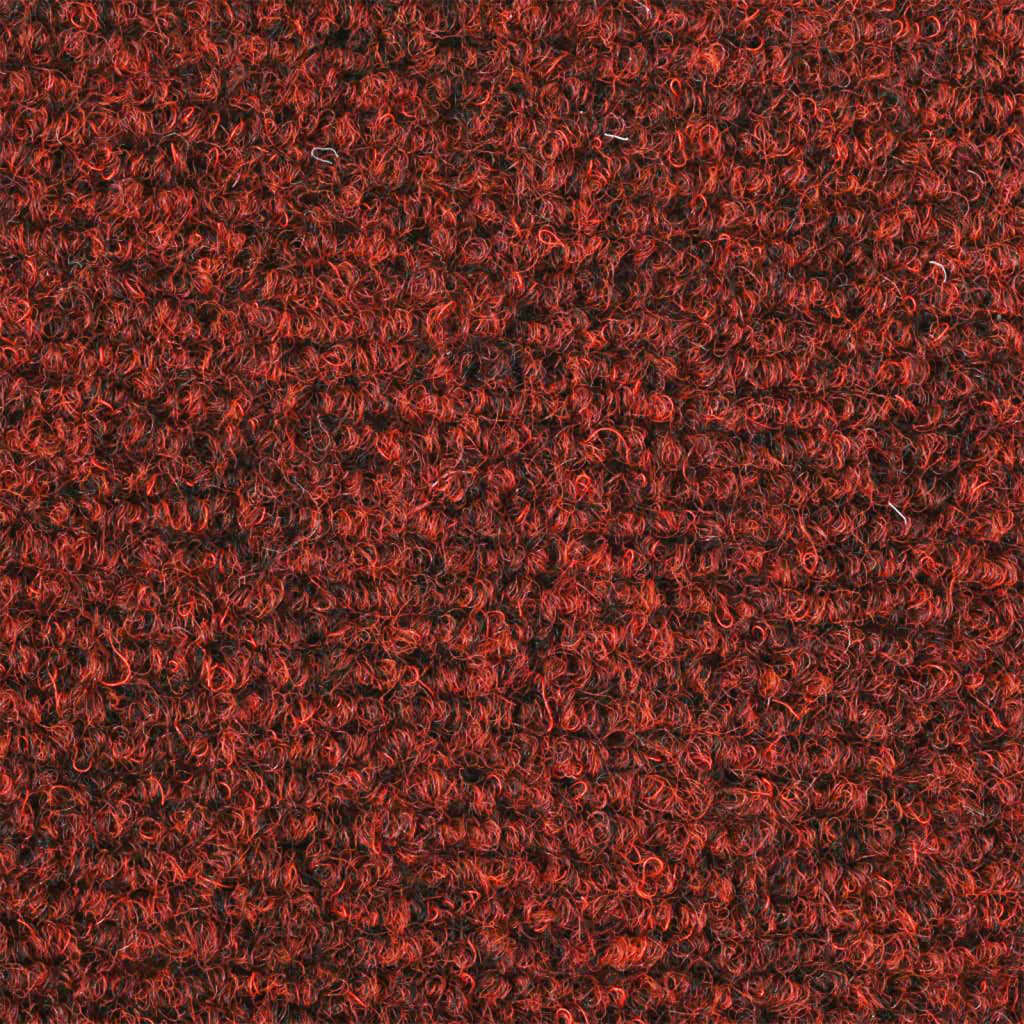 vidaXL Tappetini Autoadesivi per Scale 15 pz 56x17x3 cm Rosso
