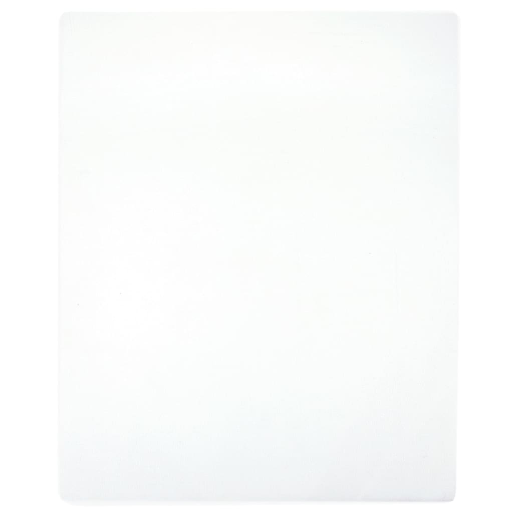 vidaXL Lenzuolo con Angoli Jersey Bianco 160x200 cm Cotone