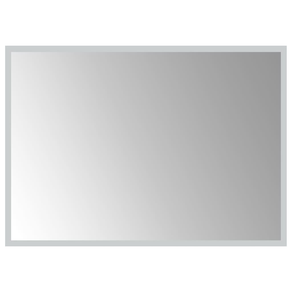 vidaXL Specchio da Bagno con Luci LED 70x50 cm