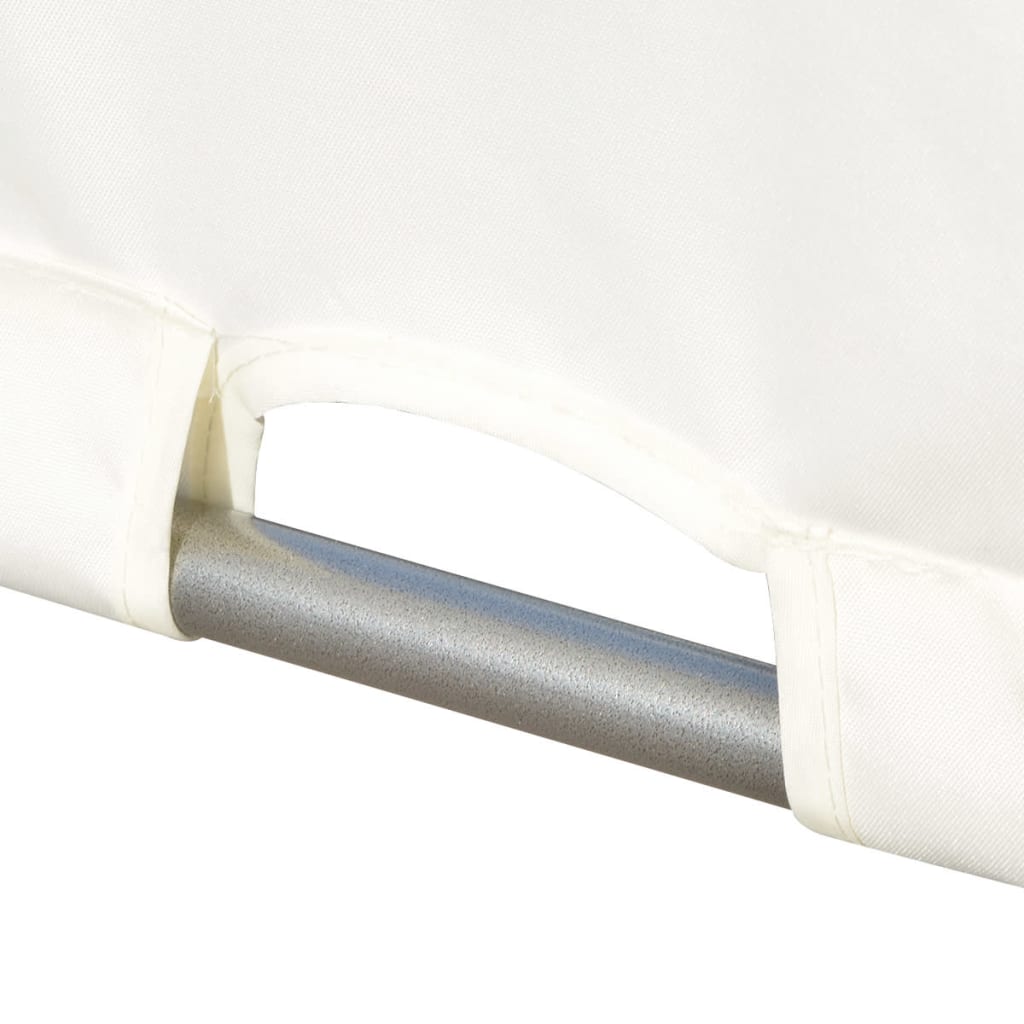vidaXL Pergola con tettoia retrattile bianco crema in acciaio 3x3 m