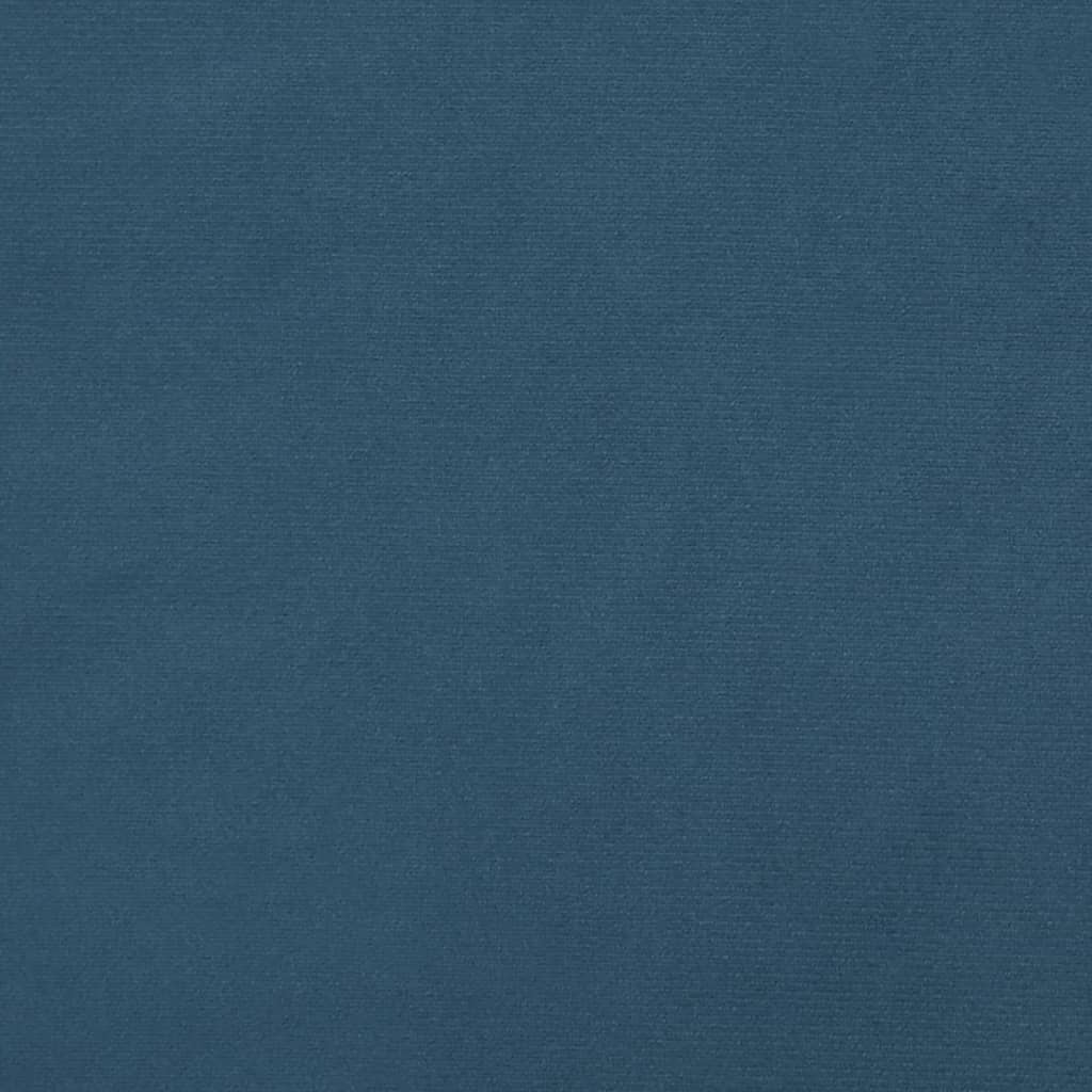 vidaXL Materasso a Molle Blu Scuro 100x200x20 cm in Velluto