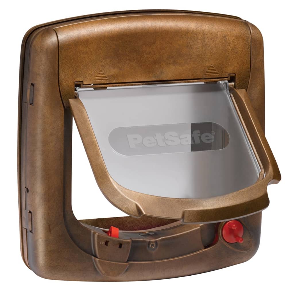 PetSafe Porta Basculante per Gatti a 4 Modalità Deluxe 420 Marrone