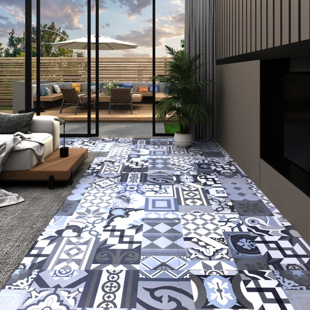 vidaXL Listoni per Pavimenti Adesivi 20 pz in PVC 1,86 m² Multicolore