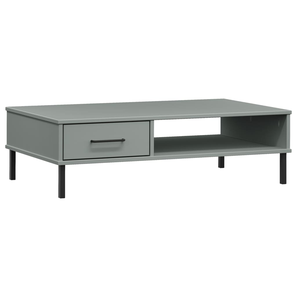 Armadio Gambe Metallo Bianco 90x55x172,5 cm Legno Massello OSLO vidaXL