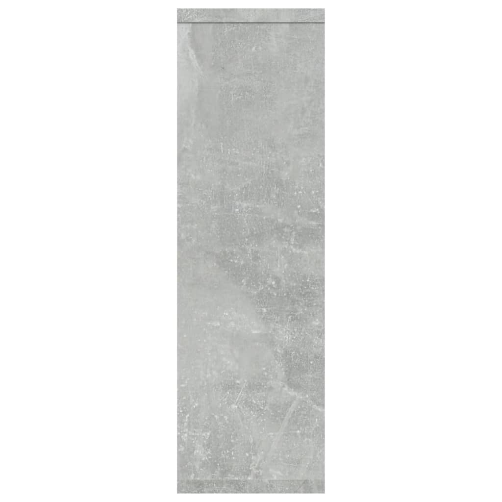 vidaXL Mensola a Muro Grigio Cemento 85x16x52,5cm in Legno Multistrato