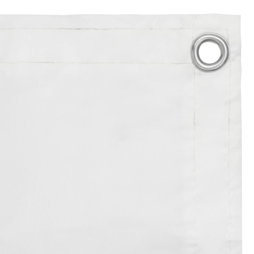 vidaXL Paravento da Balcone Bianco 90x300 cm in Tessuto Oxford