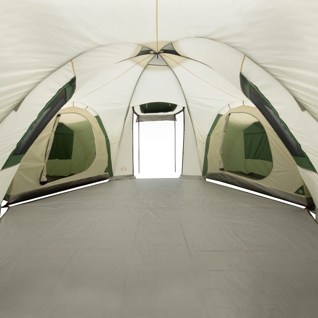 vidaXL Tenda da Campeggio a Cupola per 12 Persone Verde Impermeabile