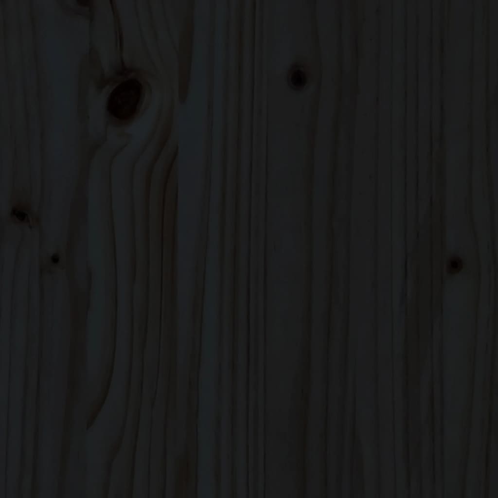 vidaXL Poggiapiedi da Giardino 120x80 cm Legno Massello di Pino Nero