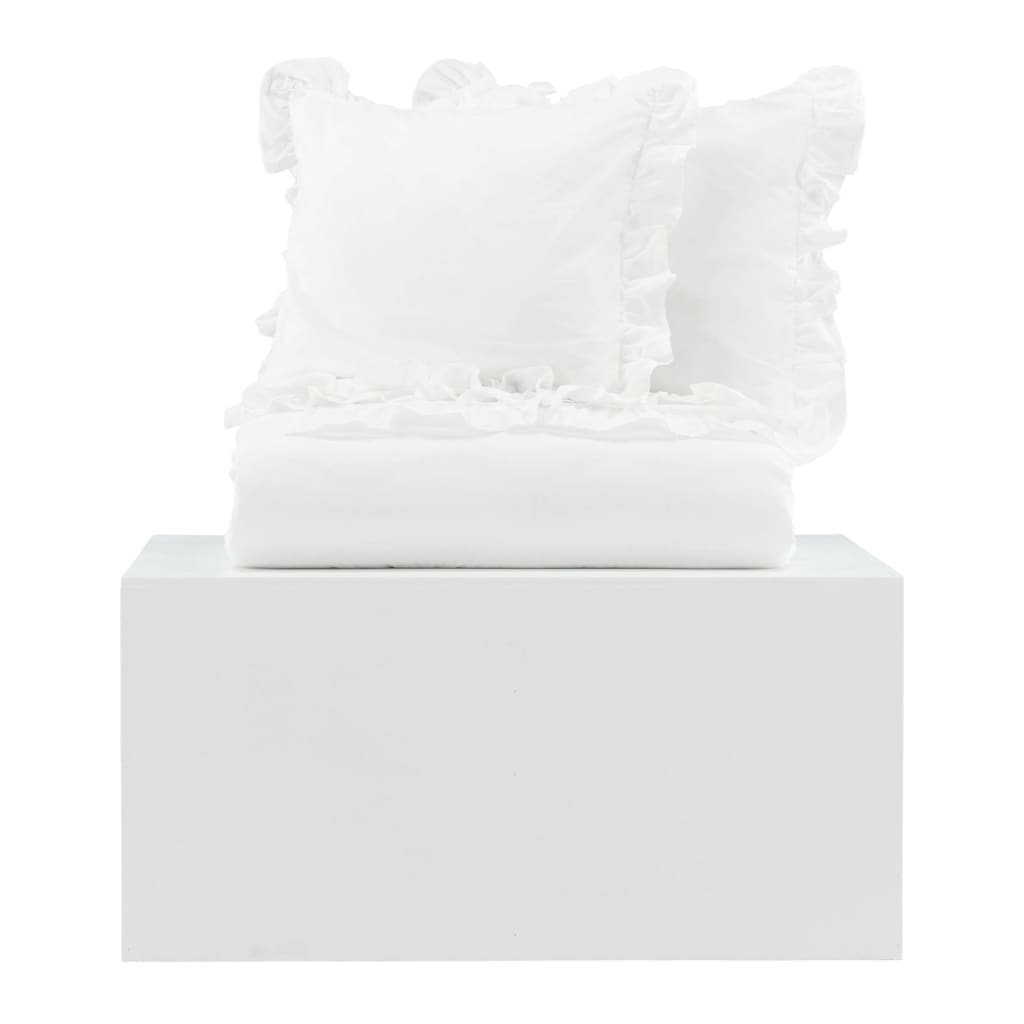 Venture Home Set da Letto Levi 220x240 cm Cotone Bianco