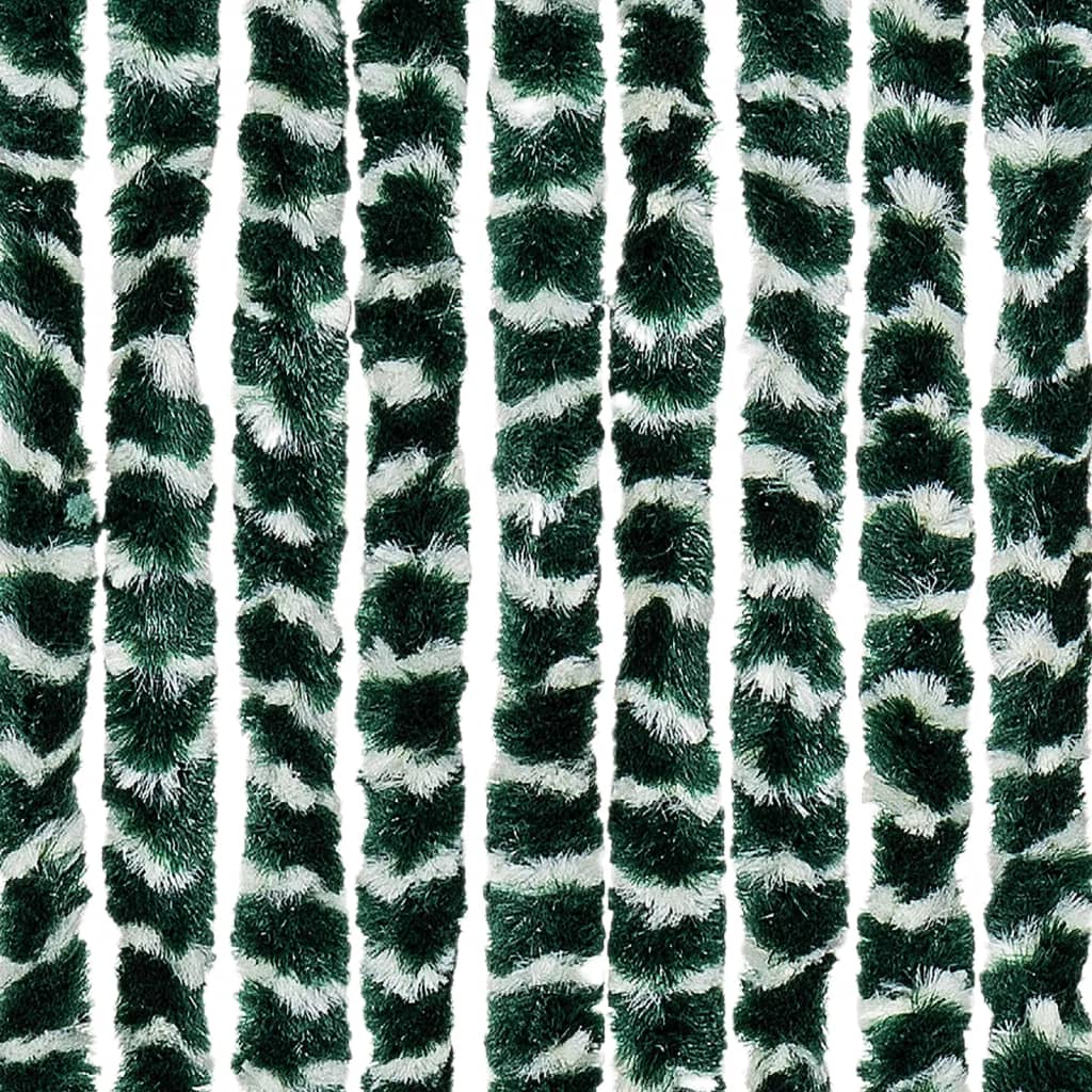 vidaXL Tenda Antimosche Verde e Bianca 100x230 cm in Ciniglia