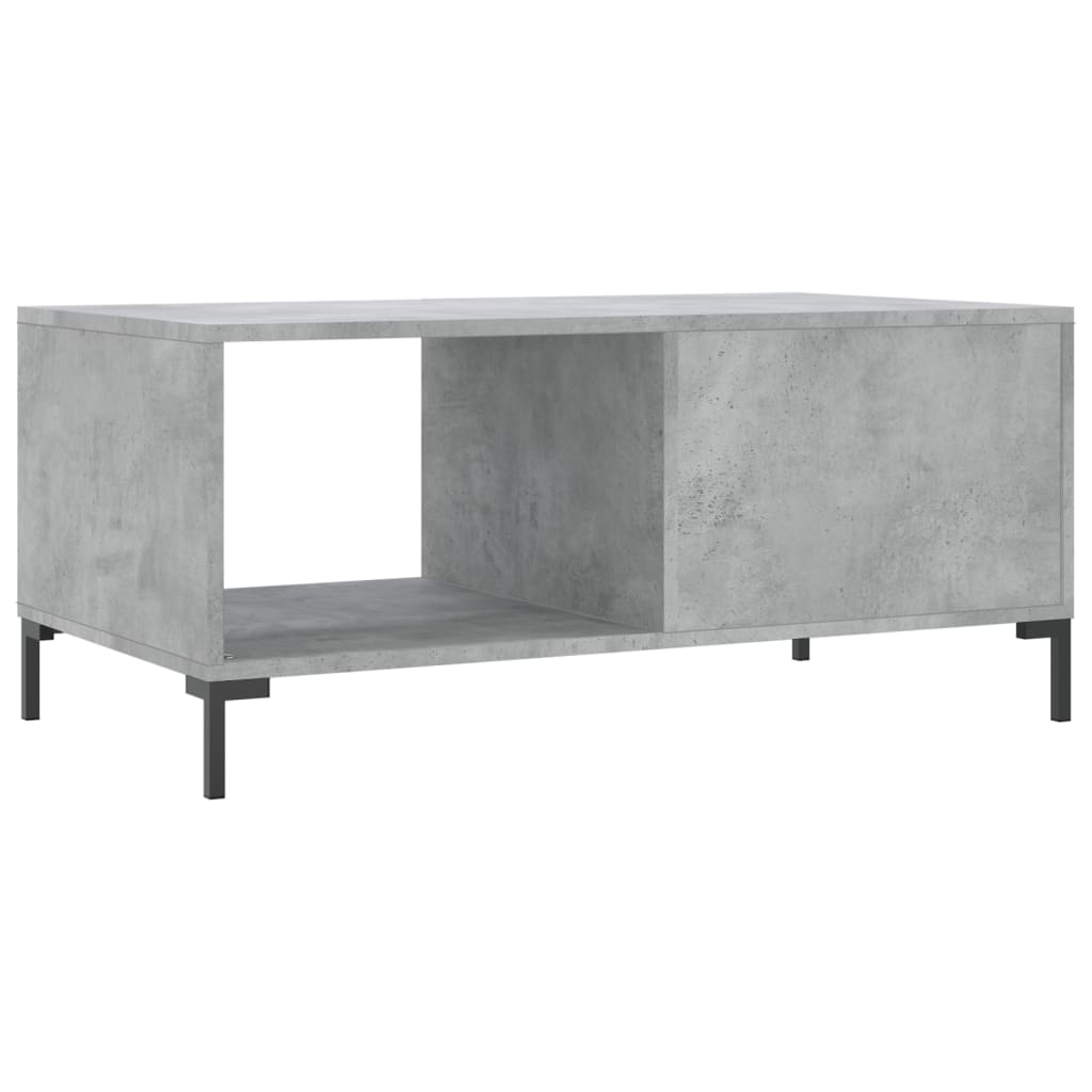 vidaXL Tavolino da Salotto Grigio Cemento 90x50x40cm Legno Multistrato
