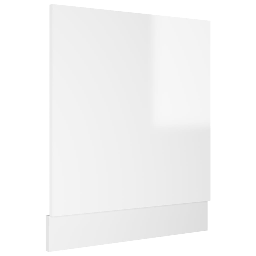 vidaXL Pannello Lavastoviglie Bianco Lucido 59,5x3x67 cm Multistrato