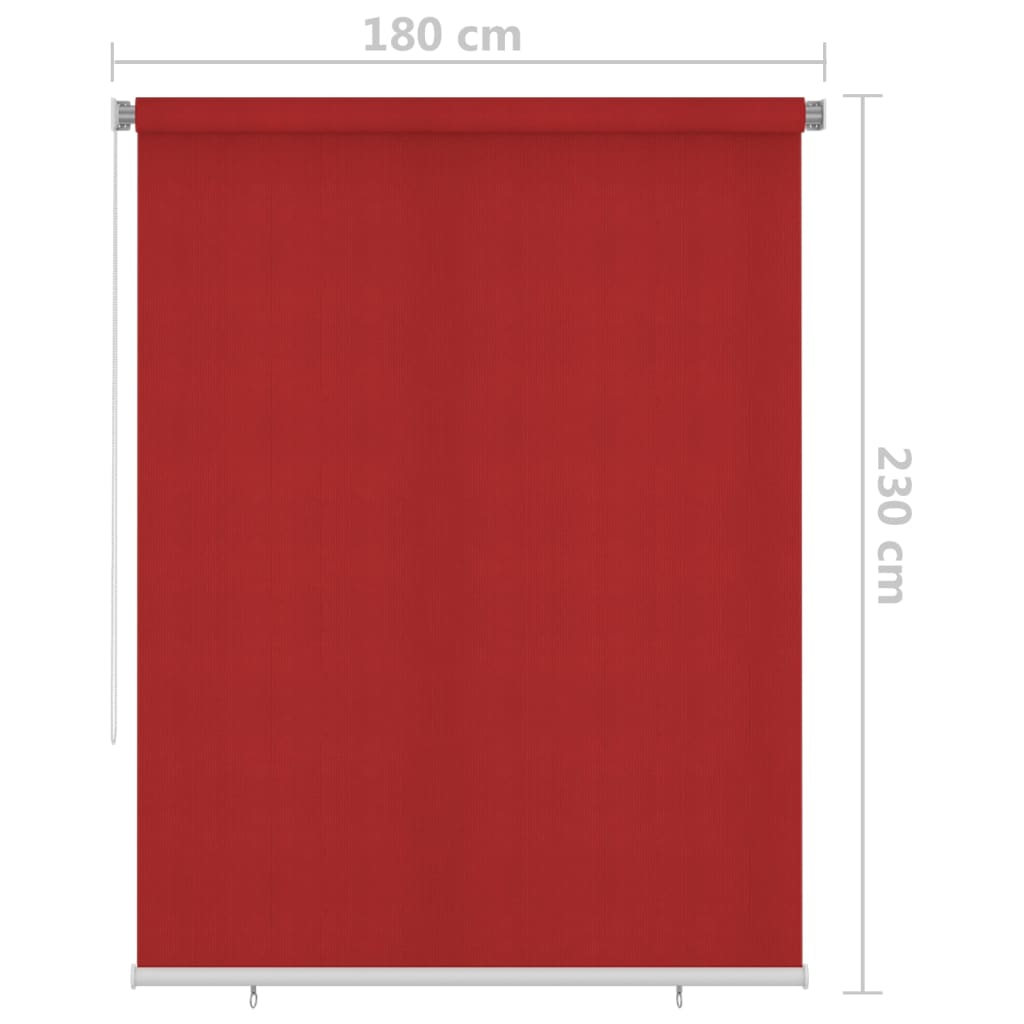vidaXL Tenda a Rullo per Esterni 180x230 cm Rossa