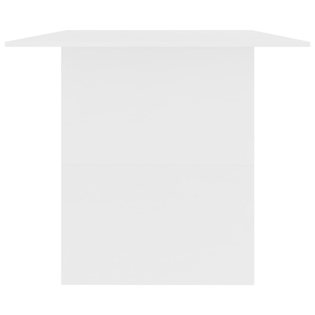 vidaXL Tavolo da Pranzo Bianco 180x90x76 cm in Legno Multistrato