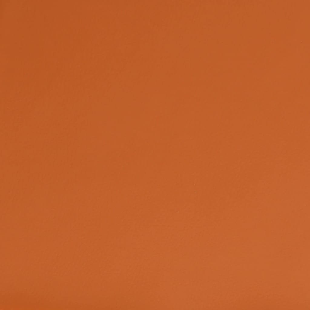 vidaXL Sgabello Crema e Arancione 45x29,5x35 cm Tessuto e Similpelle