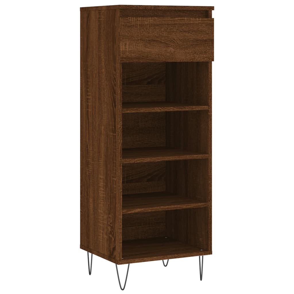 Scarpiera Rovere Marrone 60x35x105 cm in Legno